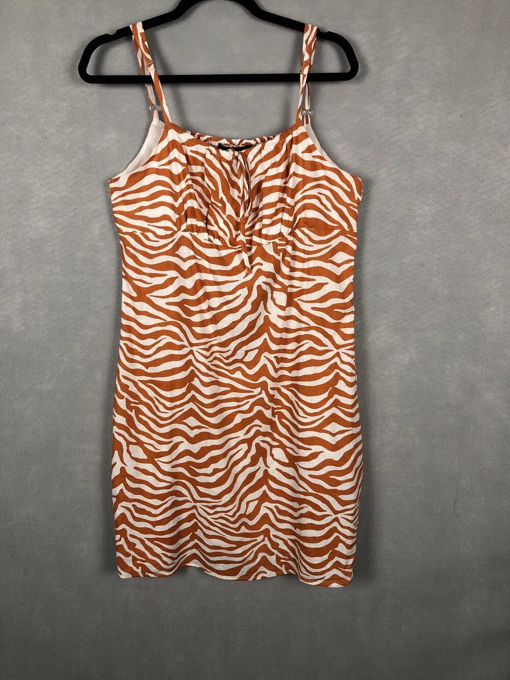 Sanctuary Snapshot Midi Dress Dress Savanna Stripe Women' Size 10 NEW